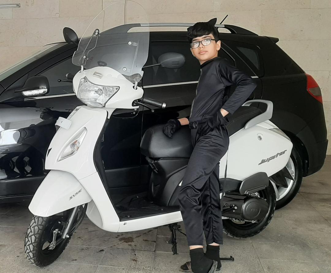 عکس ارسالی بنیامین اسدی سوار بر ژوپینر